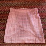 Brandy Melville JOHN GALT /  RED MICRO PLAID MINI SKIRT DOUBLE PLEAT Photo 0