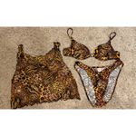 Venus Vintage Swim Wear Bundle Lot Top C 3 Pc Bottom M Cover Up Top S Photo 8