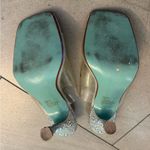 Betsey Johnson Reserved for SKYHIGH  Clear and Blue Rhinestone Heels Photo 2