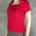 SPICE OF LIFE Bradlee's Vintage Square Neck Red Top NWT MEDIUM Photo 5