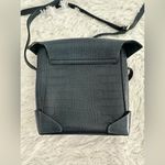 Manu Atelier Mini Pristine Croc Leather Crossbody Bag Rare Blue Photo 11