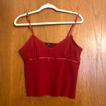 BP Red Lace Bow Cami Tank Top Photo 0