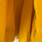 Boden Yellow Polka Dot Swishy Dress Full Skirt Cap Sleeve Tall Size 6 Long L White Photo 6