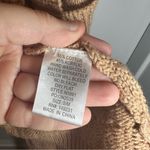 Kori  America Tan/Brown Knit Open Front Hooded Cardigan size S/M Photo 7