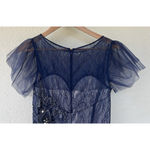 Basix Black Label Beaded Embellished Mesh Lace Gown 4 Whimisgoth Witch Wednesday Photo 4