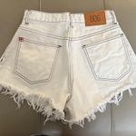 BDG Urban Outfitters‎  Pitched Waist White Denim Shorts Size 27 raw hem Photo 5