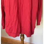 Eileen Fisher Turtleneck Sweater Sz LG 100% Merino Wool Red Holiday Dressy Photo 2