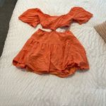 She & Sky flitter half sleeve linen tiered dress with open waist Photo 3