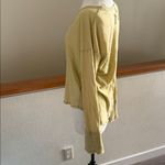 Free People long sleeve waffle knit lime Yellow Top size medium new with tags Photo 7