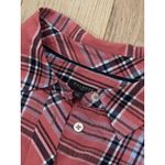 Talbots Womens Plaid Button Up Top Size 1X Pink Long Sleeve Equestrian Country Photo 2