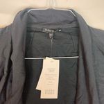 Eileen Fisher size medium short jacket black yoke cardigan Charcoal Blazer Photo 9
