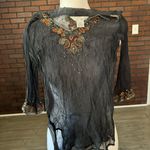 Urban Outfitters Sheer Beaded Blouse Photo 5