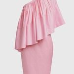 Solace London NWT Laycie One-shoulder Ruffled Dress in Pink Size US 12 Photo 0