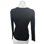 Aritzia Wilfred Free Women's Black Long Sleeve V-Neck Henley T Shirt Tee Top XS Photo 1