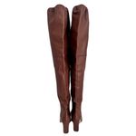 Wandler Brown Leather ‘Anne’ Over The Knee Thigh High, Heeled Boots, Size 40 Photo 8