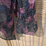Victoria's Secret Vintage Gold Label Sheer Floral Paisley Peasant Blouse M/L Photo 8