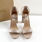Steve Madden  Carrson Ankle Strap Suede Block High Heel Pumps Sandals Blush 7.5 Photo 8