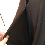 Double Zero black long sleeve faux wrap style blouse large Photo 3