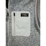 L.L. Bean Women's Sweater Fleece Full Zip Long Vest XL Regular Sailcloth Gray Photo 2