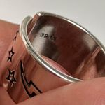 Adjustable Smiley Face Silver Ring Photo 2