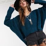 Free People Moonbeam V Neck Alpaca Sweater Womens XS Photo 0
