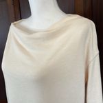 Pilcro and the Letterpress Pilcro Anthropologie Sweatshirt Womens S Cream Long Sleeve Cowl Neck Photo 1