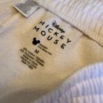 Disney White Mickey Mouse Sweatpants Joggers Athlesiure Women’s Size Medium Fit! Photo 3