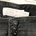 Torrid Plus Size 20 Black Released Hem Cropped Jegging Jean Photo 2