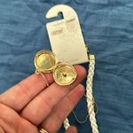 Carisma Gold White Braid Set of 2 Choker Long Constellation Star Locket Necklace Photo 3