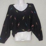 Quiet Storm  Womens Runaway Lightning Shirt Top Black M NWT Photo 0