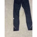 Lululemon  Womens Inspire II Yoga  Leggings  Black Blue‎ Zipped Pockets SIZE 4 Photo 4