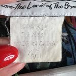 TRIBES Medium M Silk Top Button Up Shirt Pink Floral Sleeveless Collared 90s Photo 4