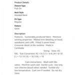 Mondetta  Performance Long Sleeve Hoodie Hooded Pullover Top Teal Heather L 12-14 Photo 8