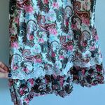 Victoria's Secret gold label vintage 80s Paisley Satin Pleated lace Slip Dress Photo 1