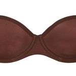SKIMS Ultra fine mesh STRAPLESS BRA in Mahogany 44H NWT Photo 1