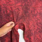 Lululemon  Denim Wash Print Autumn Red Black 23" Wunder Train High-Rise‎ Crop Photo 2