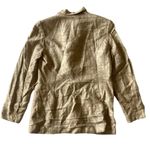 Saks Fifth Avenue Silk Blazer Tan Size 8 Photo 4