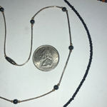 Lot of 3 Beaded Boho Silver Tone Hematite Black Beads Necklaces Photo 8