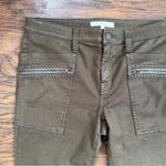 Joie  • Hazina Studded Skinny Jeans pants ankle crop zipper Fatigue army green Photo 4