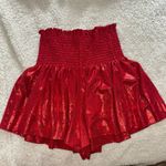 Queen of Sparkles Red Metallic shorts Size XS Photo 0