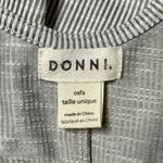 Donni Draped Cardigan Ribbed Sweater Duster Tan Taupe Size M Photo 11