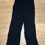 Madewell Pants Drapey Jaquard Huston Crop Black Polka Dot Elastic Womens S Photo 6