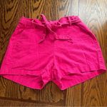J.Crew Women’s Pink Bow Tie Front Shorts Linen Blend | Summer Short | Size 10 Photo 0