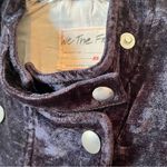 Free People Dusk Till Dawn Black Velvet Jacket Photo 6