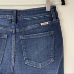 Kancan Womens Dark Wash Skinny Crossover Split Hem Jeans Sz 27 Blue Photo 9