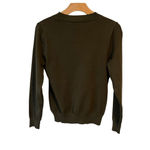 JJ Perfection Sweater Womens Small V Neck Green Long Sleeve Soft Warm Casual NEW Photo 8