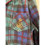 RRL Lauren Ralph Lauren Plaid Flannel Pajama Shirt Top only Embroidered Logo XL Photo 1