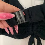 Princess Polly  Black Ruched Swim Top Photo 3