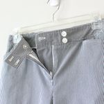 Jones New York  Signature Cotton Black White Stripe Stretch Dress Casual Pants 4P Photo 3