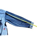 Thrill Jeans Denim Jacket Collection Patchwork NWT 3X Crop Distressed Blue Photo 2